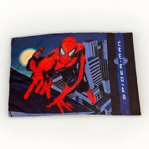 Vintage Spiderman The Movie Toby Maguire Marvel Comics Y2K 2002 Pillow Case